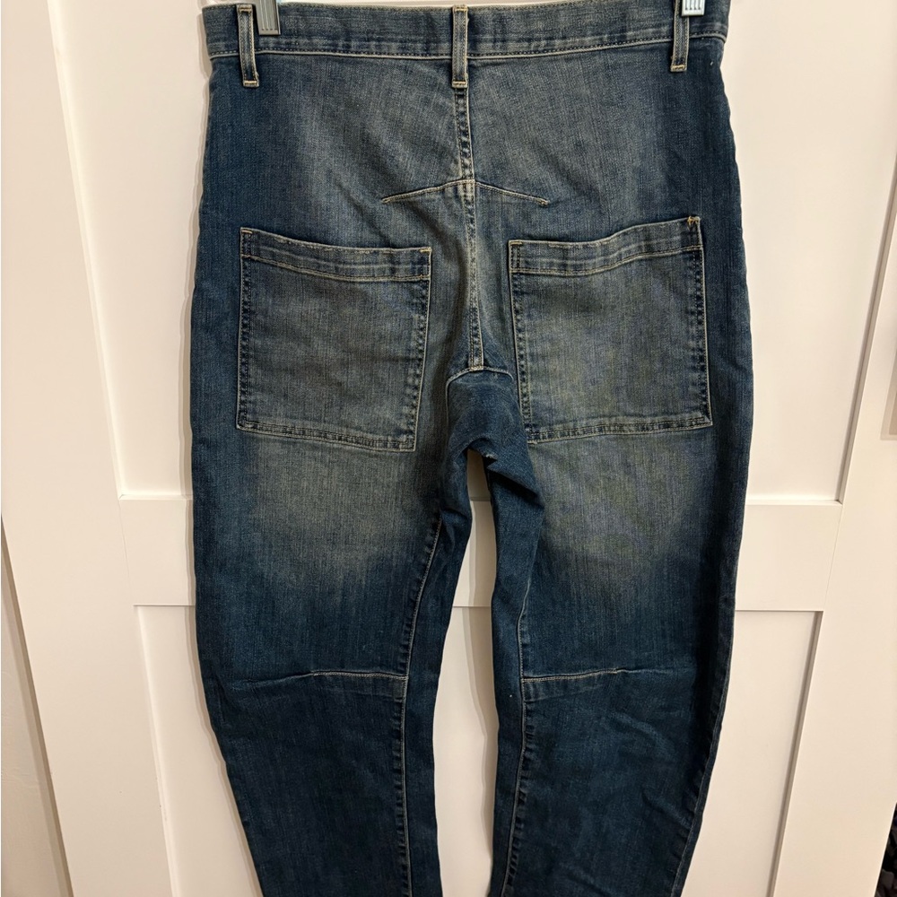 Nili Lotan Shon Barrel Jean in Classic wash - Picture 3 of 9